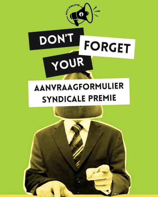 flyer over de syndicale premie